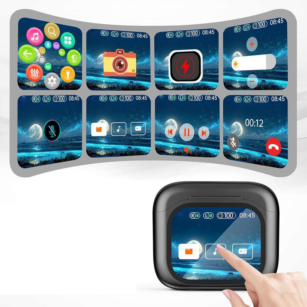 AI Translation Earbuds Real Time LCD   164 Languages Buletooth 5.4 Translator Headphones for Travel