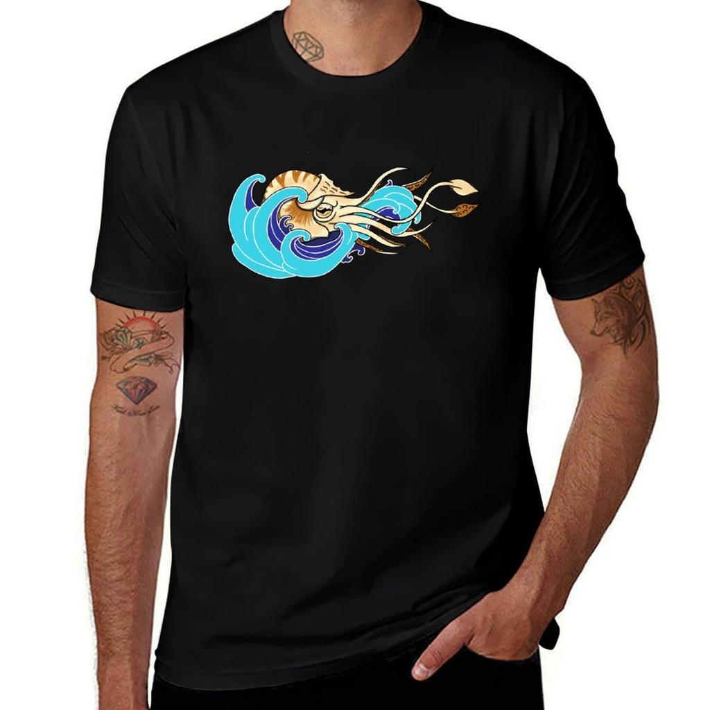 Nautilus T-Shirt Lässig Trendiges Kurzarm-T-Shirt