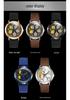 Sanda Men's Personalized Quartz Watch - Leather Strap, Waterproof, Rotating Dial