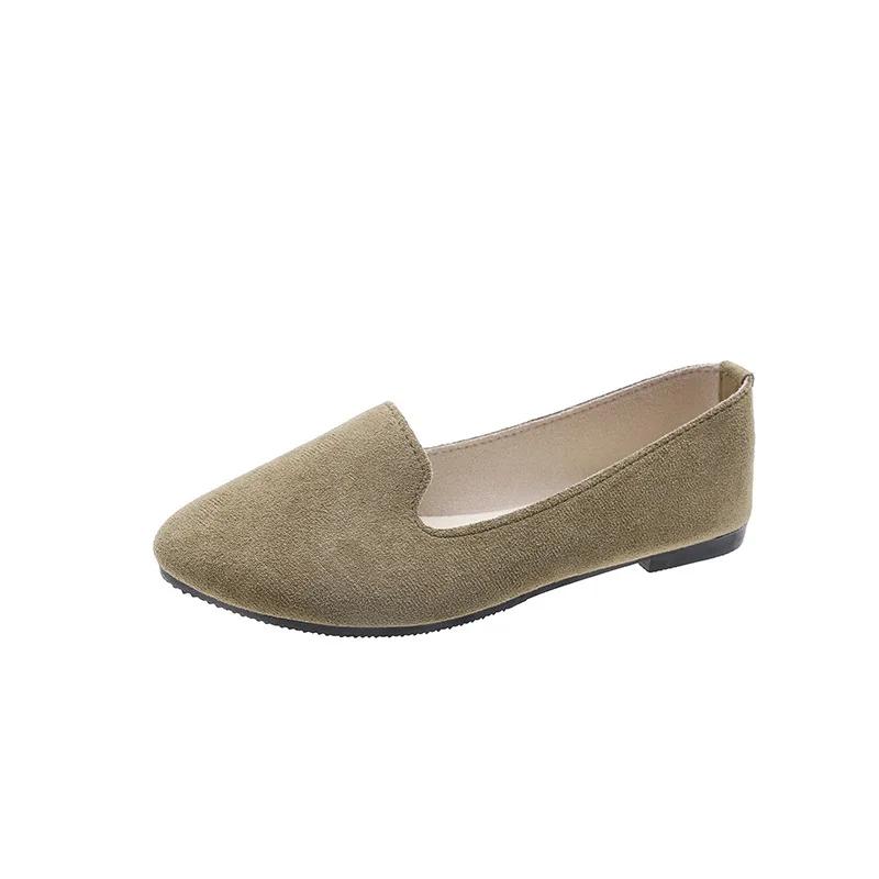 Fashion Womens Vulcanized Shoes Solid Color Women Loafers Shallow Mouth Female Flat Shoe Lightweight Warm Moccasins Spring Zapatos Mujer