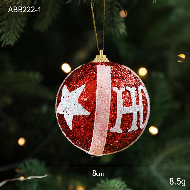 Cross-border Christmas Tree Hanging Ornament: Decorative Ball
