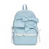 Mochila Escolar de Estudiante con Encaje de Lazo Gran Capacidad para Mujer