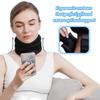 Měkká nastavitelná podpora krku 40 cm - Ergonomický pěnový límec, prodyšný a pohodlný, límec pro každý den, do kanceláře, na cestování a na spaní - Unisex černý
