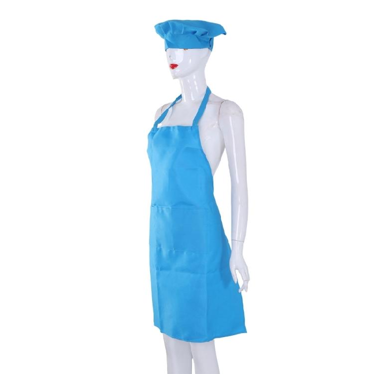 Kitchen Apron Set for Adults, Adjustable Size Apron Baking DIY Hat Protects Against Stains in Kitchen