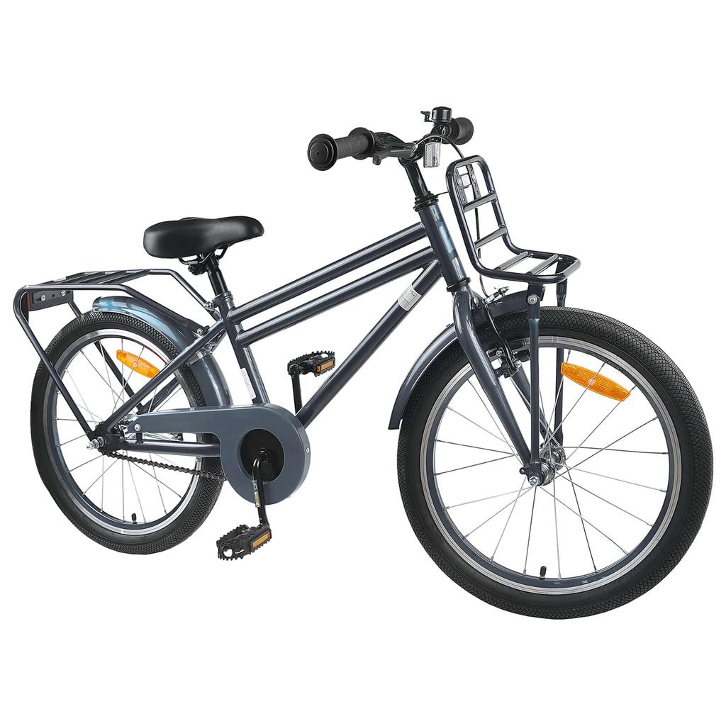 Kids  Bike 20 Inch for Ages 6 11 Dark Grey