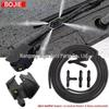 Adjustable Car Washer 4-Way Wiper Nozzle, 8mm/9mm Arm, Four-Hole Sprayer