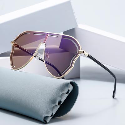New High Quality Women'S Oval Rimless Sunglasses Lady Metal Shades For Women Driving Glasses Sonnenbrille Uv400 Dames