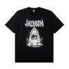 JACKSON SHARKROT Jackson Electric Guitar with Short Sleeve T-shirt Rock Band Outfit Casual T-shirt for Men and Women