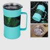Insulated Tumblers With Handles Large Capacity Drinking Cup Splash Proof 600ml Thermal Tumbler For Hot And Cold Beverages Coffee