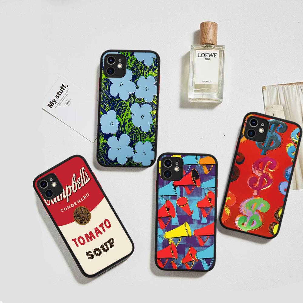 Andy Warhol Art Matte Transparent Phone Cover For IPhone Case 16 15 14 13 12 11 Pro Max X XS Max Plus