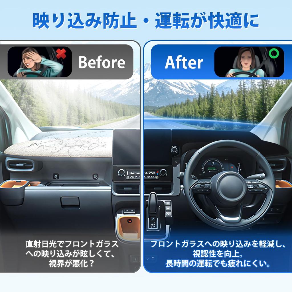 GIMUYA Dashboard Mat for Toyota New Sienta 10 Series Interior Part (5-seater/7-seater) - Accessory/Custom