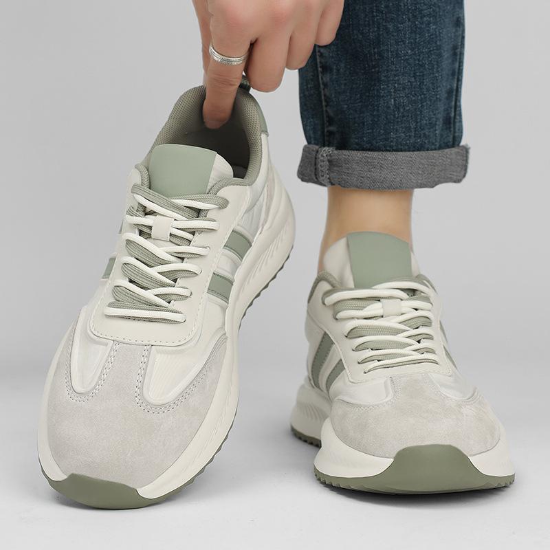 Forrest Gump Xiaobai Men's Shoes 2025 New Spring Breathable Versatile Casual Board Shoes Platform Heightening McQueen Sports Shoes