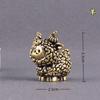 1PC Solid Brass Body Brass Animal Craft Flat Base Frame Feng Shui Decor  Study Table Decor
