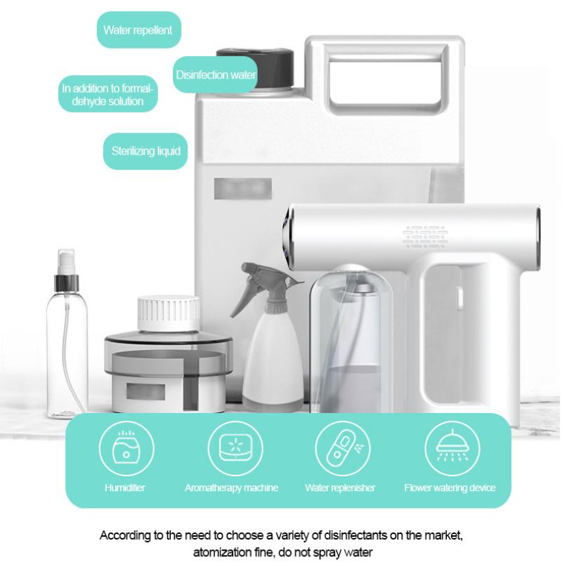 Wireless Nano Fogger Blue Light Steam Electric Household Disinfection Spray Guns