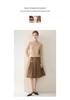 2026 Le Kasha Women's Pure Cashmere Sweater: 12 Gauge Flat Knit, Half-High Neck, Solid Color, Autumn/Winter Base Layer