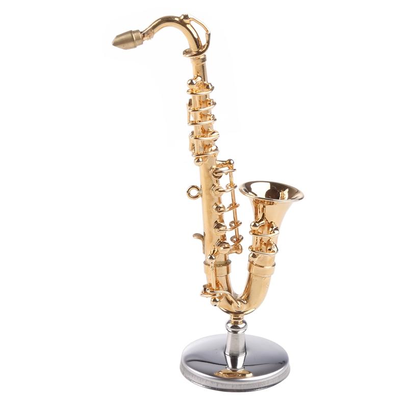 Mini Musical Instrument Miniature Dollhouse Model Mini Alto Saxophone Model