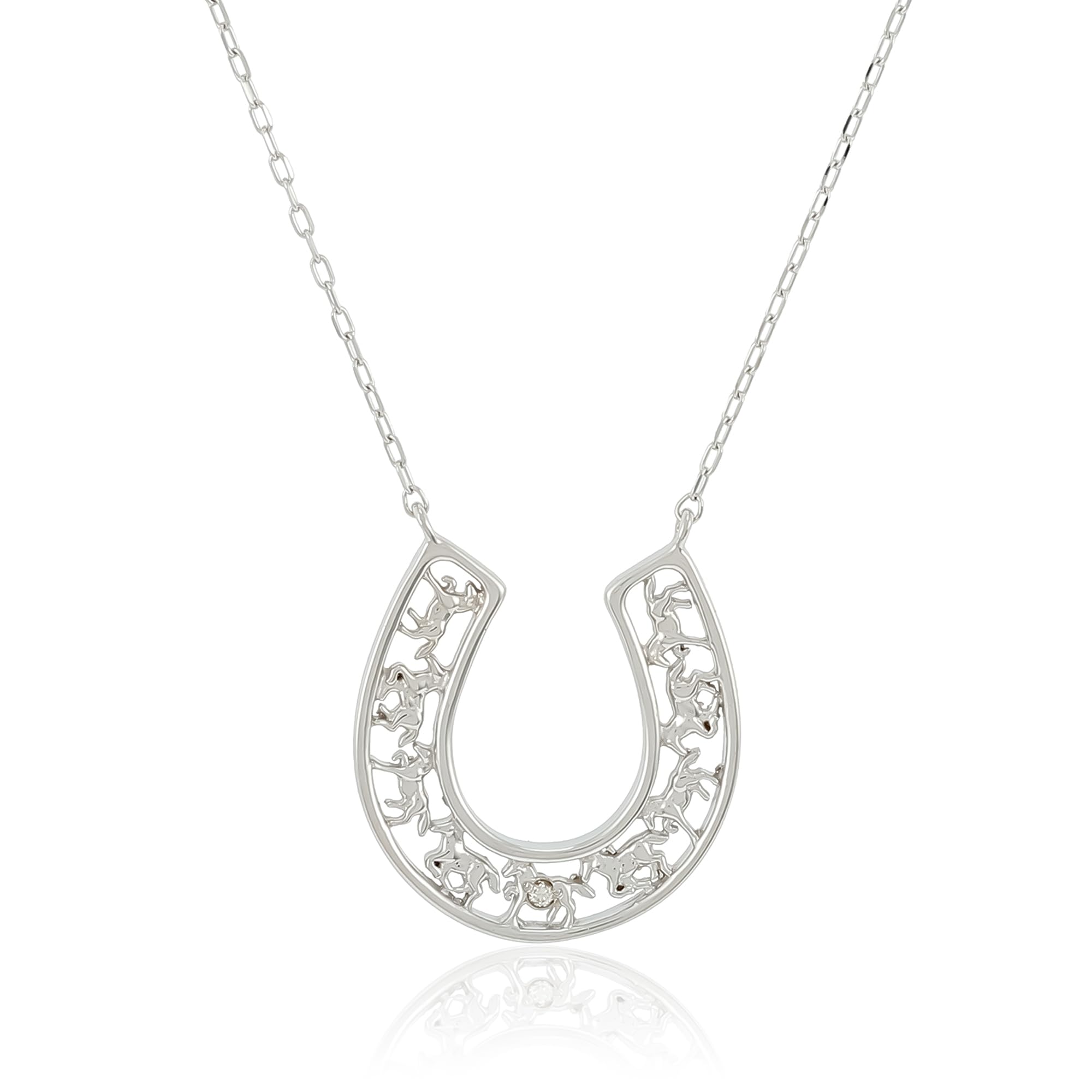 

18K White Gold Diamond Necklace with Exclusive Box [D Collection] 0.004ct D80-4111WG