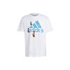 adidas T Shirts Unisex White Crew Neck Moderate HT5180