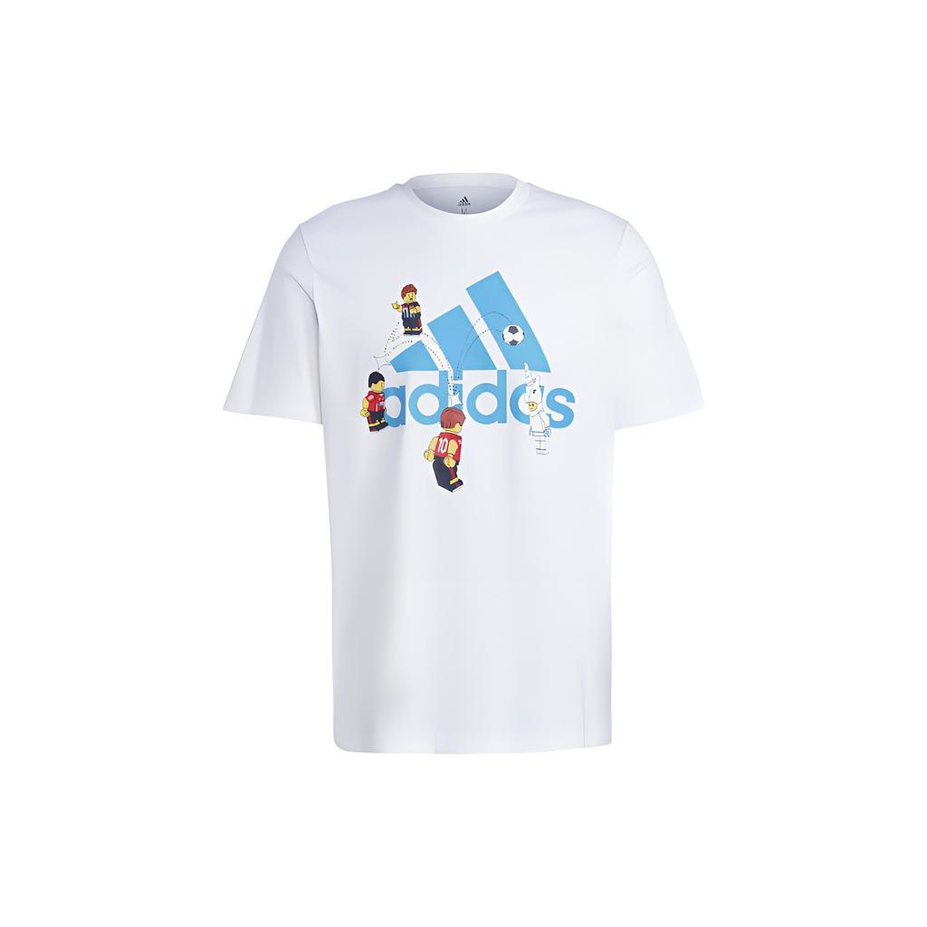 Adidas T Shirts Unisex White Crew Neck Moderate HT5180