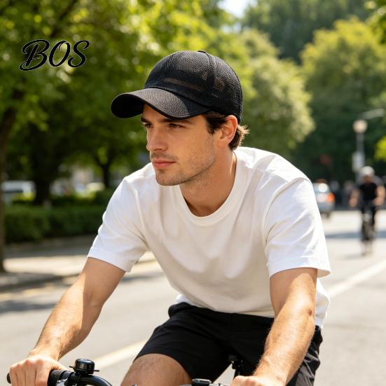 Quick-dry Baseball Hat Men Cap, Adjustable Elastic Buckle Hat, Breathable Mesh Sweat-Wicking Sun Protection for Outdoor Activities Heat Dissipation