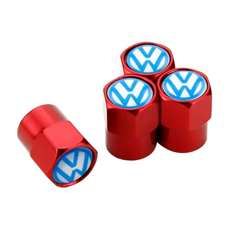 

VW GTI GOLF 2026 Hot For VW VOLKSWAGEN 4pcs Car Wheel Stem Valve Caps Tire Air Covers for Volkswagen Polo GTI Passat Beetle Jett