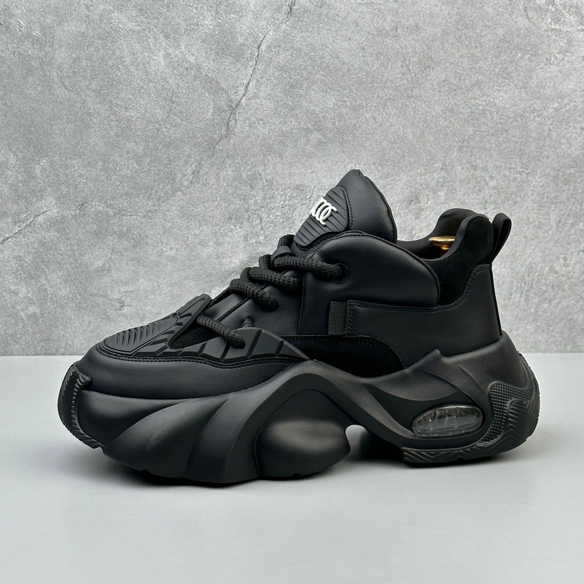 

Мужские повседневные туфли на платформе для пап, новые весенние туфли на шнуровке, увеличивающие рост, модные однотонные низкие кроссовки 39