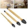 3pcs Copper Pin Vise Twisted Drill Bit Hand Drill Watch Repairing Tool Accessory