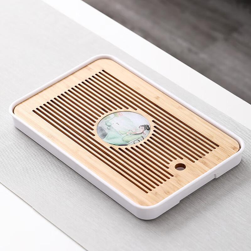 

Japanese Style Melamine & Bamboo Tea Tray