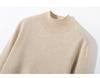 Women's Seamless Half-High Cashmere Sweater - Versatile, Comfortable, Fashionable Knitwear for Autumn & Winter.