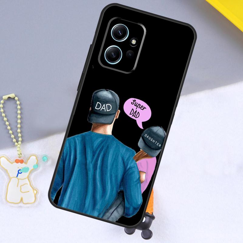 Super Dad Mom Baby Girl Twin Case For Xiaomi Redmi Note 12 9 10 11 Pro 12S 9S 10S 11S Cover For Redmi 12 13C 12C 9C 10C