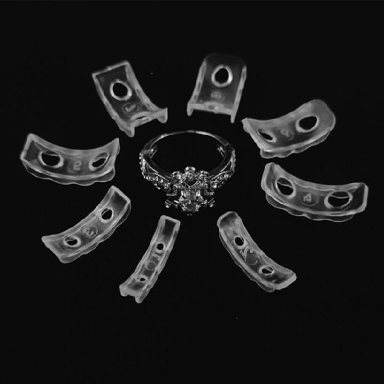 16Pcs Make Jewelry Smaller Invisible Ring Size Adjuster for Loose Rings Adjuster