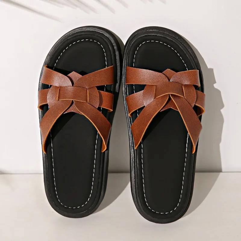 2025 New Women Slippers Summer Open Toe Casual Shoes Leisure Sandal Female Beach Flip Flops Big Size