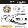 Labor-saving Eyelet Hole Punch Pliers Kit  for Bookbinding, Leather & Fabric