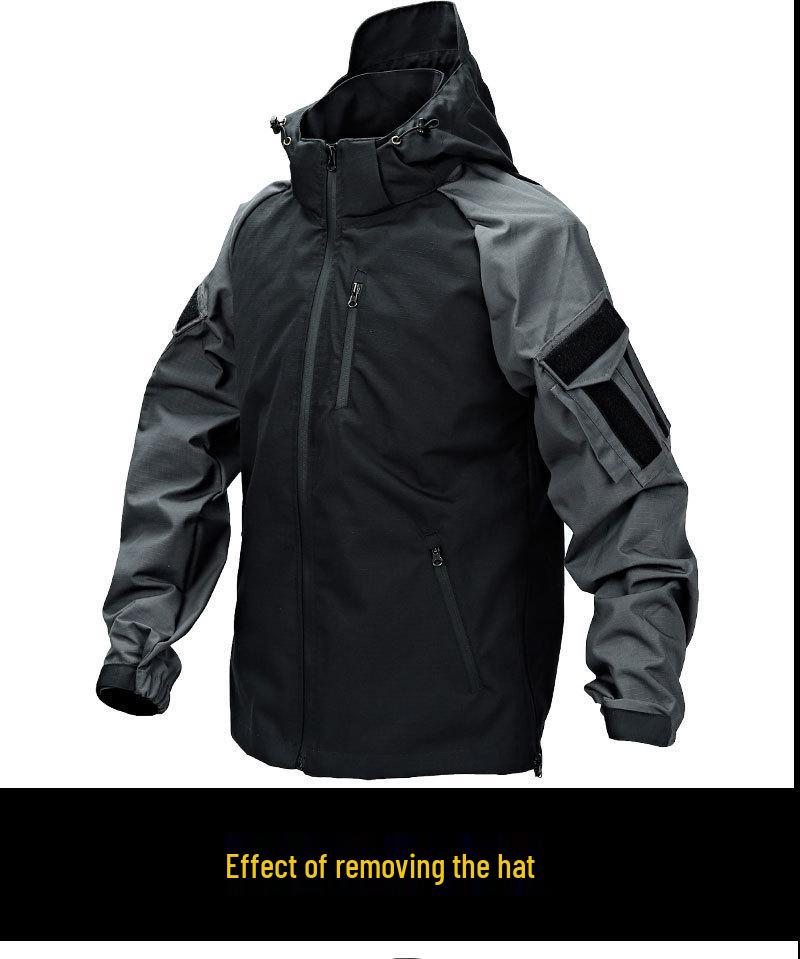 Pánská venkovní taktická bunda a kalhoty - Vodotěsné, odolné proti opotřebení, vojenská výbava pro jaro a podzim