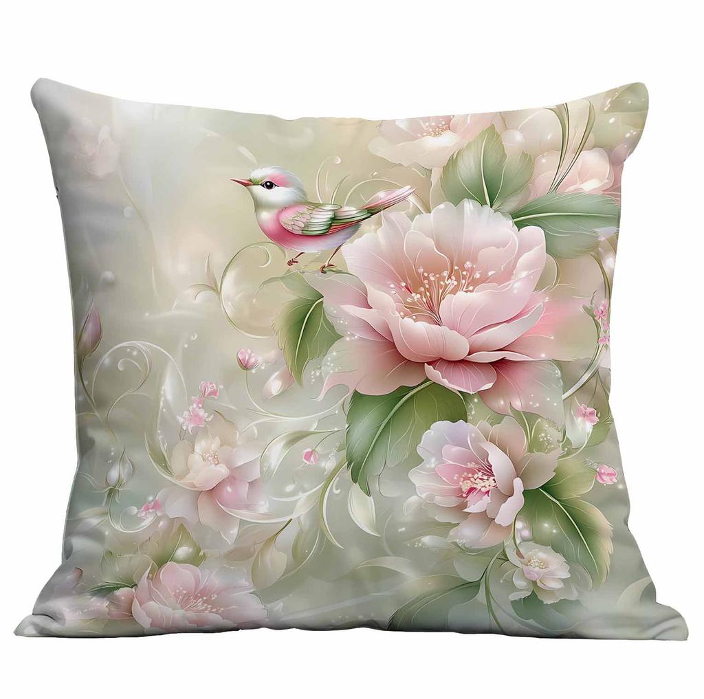 Nowa Piękna i Marzycielska Poszewka na Poduszkę w Kwiaty Domowa Poszewka na Poduszkę na Sofę