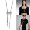 Lightweight Sliding Tapered Pendant Necklace Stainless Steel Neck Jewellery For Versatile Styling And Long Wear