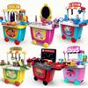 Cute Simulation Kids Ice Cream Shop Kitchen Cart Pretend Toy Set Role Play Gift