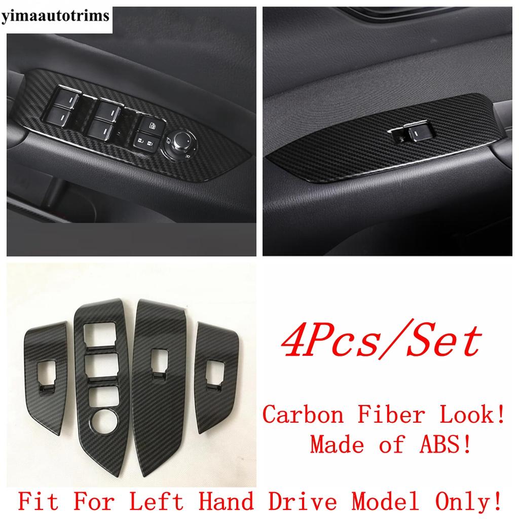 For Mazda CX-5 CX5 2017 - 2024 Car Inner Door Armrest Window Glass Lift Switch Button Panel Cover Trim ABS Interior Accessories