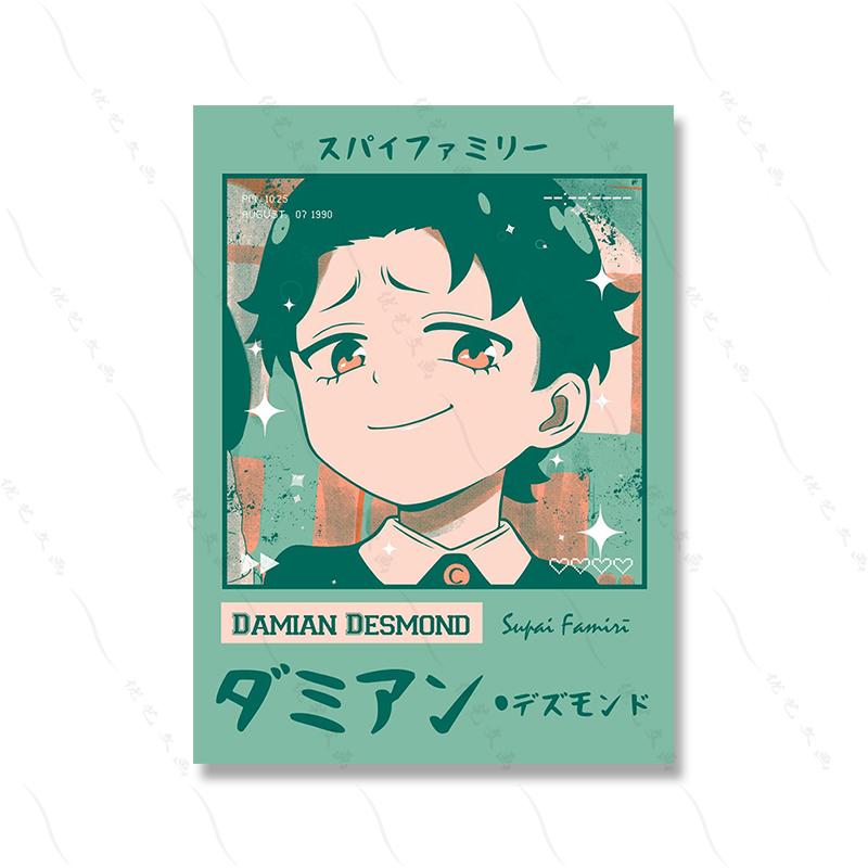 

Модная визитная карточка, аниме, художественный постер, принт для девушки, общежитие, настенный холст, современный холст, картина для комнаты, домашний декор, корейский мультфильм 21x30cm No Framed