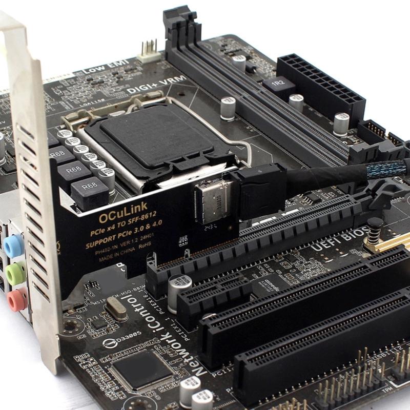 Multifunction PCIe Expansion Adapter Card Pcie To SFF8611 SFF8612 Hard Disk Converter For Storage Device