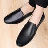Fashion Spring Autumn Men's Leather Casual Shoes Anti Slip Soft Soled Driving Shoes Commuting Outdoor Men's Loafers Minimalist New Style