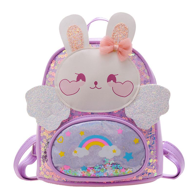 Adorable Korean Style Children Backpack With Cute Bunny Design For Boys And Girls