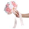 Artificial Wedding Bouquet Simulation Bridal Holding Flower Decoration Wedding SuppliesPink