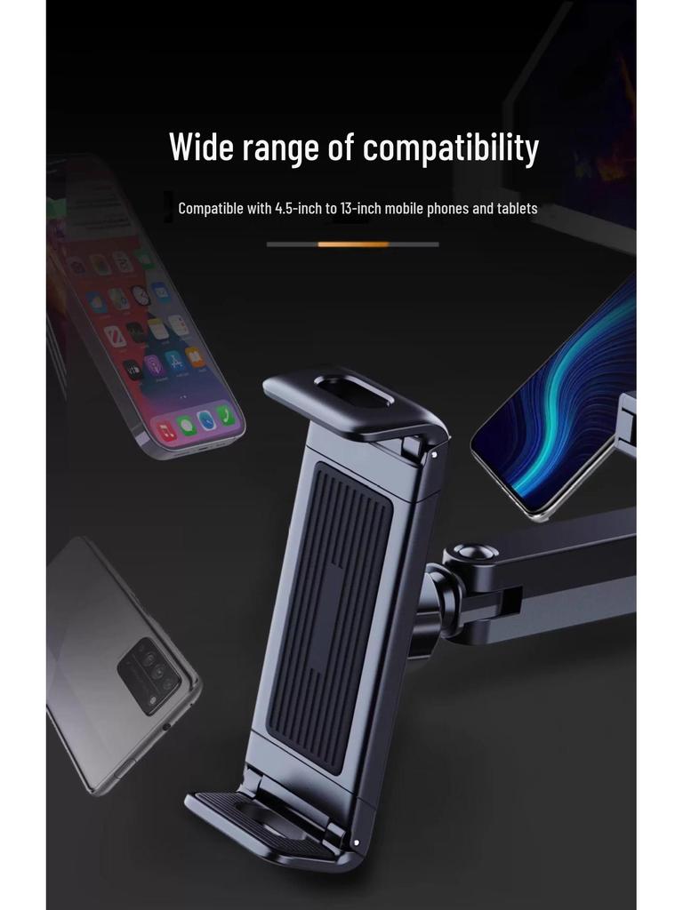 Telescopic Rotatable Car Headrest Mount for Tablets