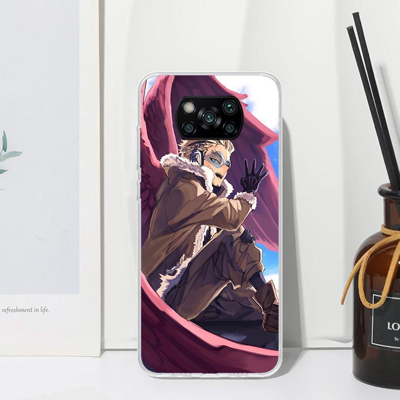 My Hero Hawks Phone Case For Xiaomi Poco X7 X6 X5 M7 M8 Pro F7 Ultra Redmi 15C 15 13C 13 12C 12 10 10C 10A Art Fundas Poco X7 X6