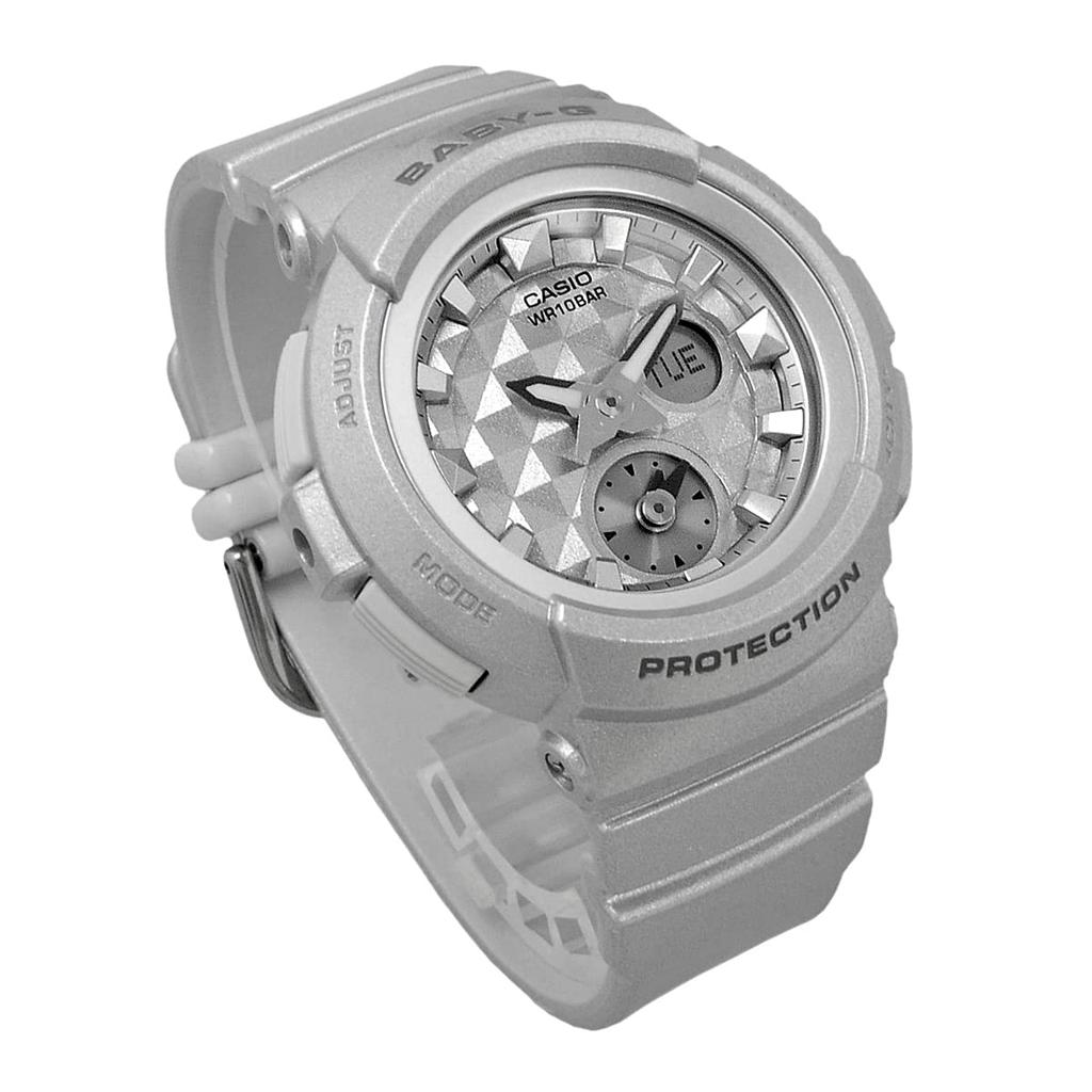 CASIO Studs Dial Series Girls Watch Silver Metallic Overseas Model [Casio] Baby-G Women's BGA-195-8A [Item]