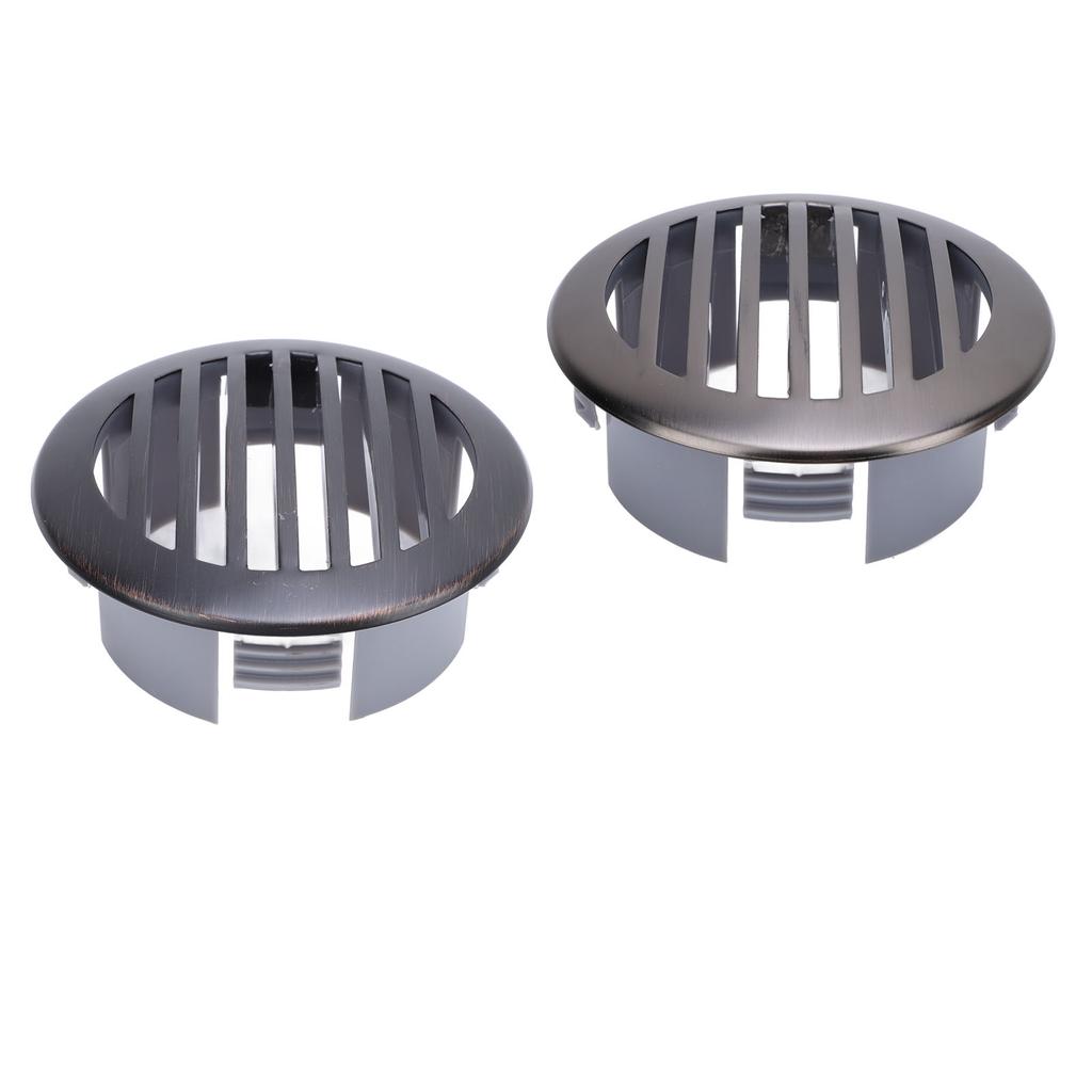 4Pcs 3in/76mm RV Air Louver Ceiling Vent 316 Stainless Steel Boat Ventilation Cover Round Air Vent L