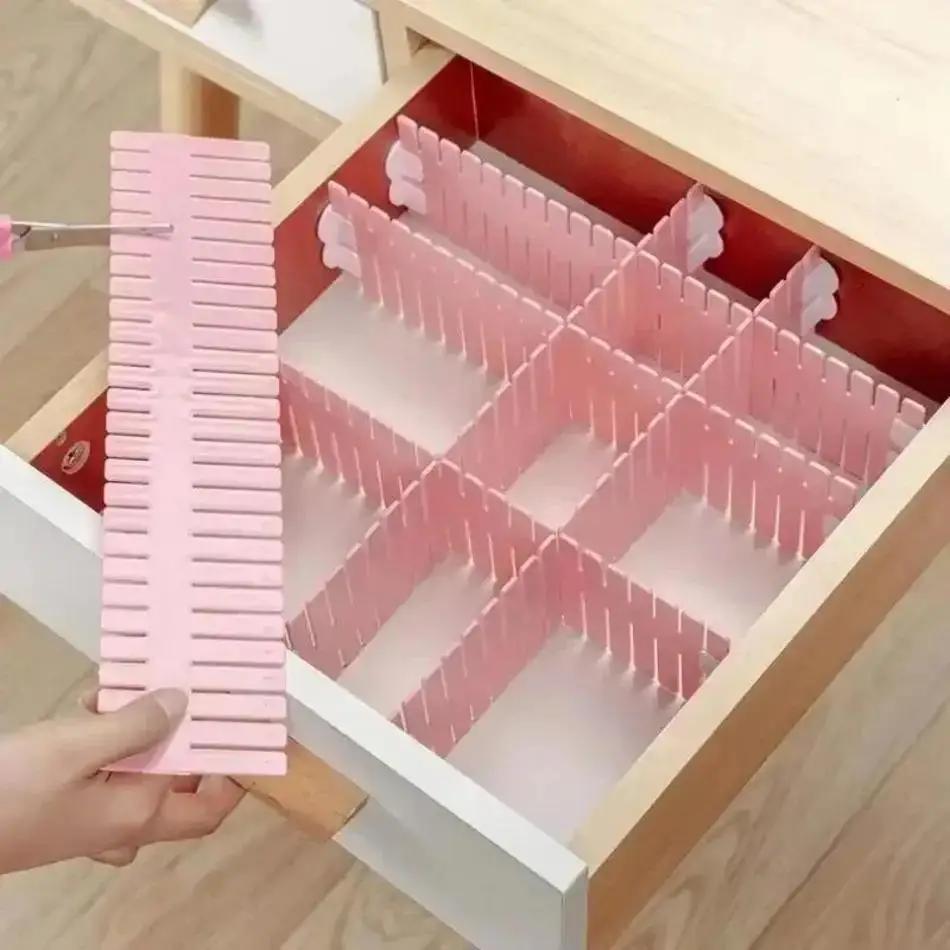 Plastic Drawer Partition Board Free Combination Classification Partition Board Socks Partition Convenience Household Storage