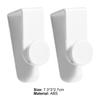 2Pcs Space-saving Door Hooks Multi-Functional ABS Minimalist Design Cabinet Door Hanger for Kitchen