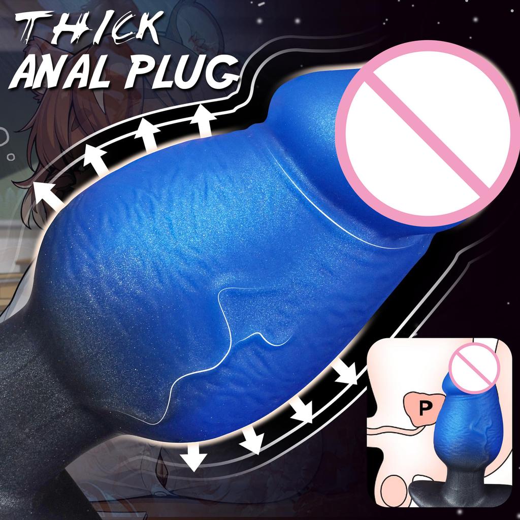 Simulated Mushroom Head, Oversized Anal Plug  Wearing Fake Penis  Male and Female Anal Expansion  Irregular Shaped Penis  SM Sexual Products